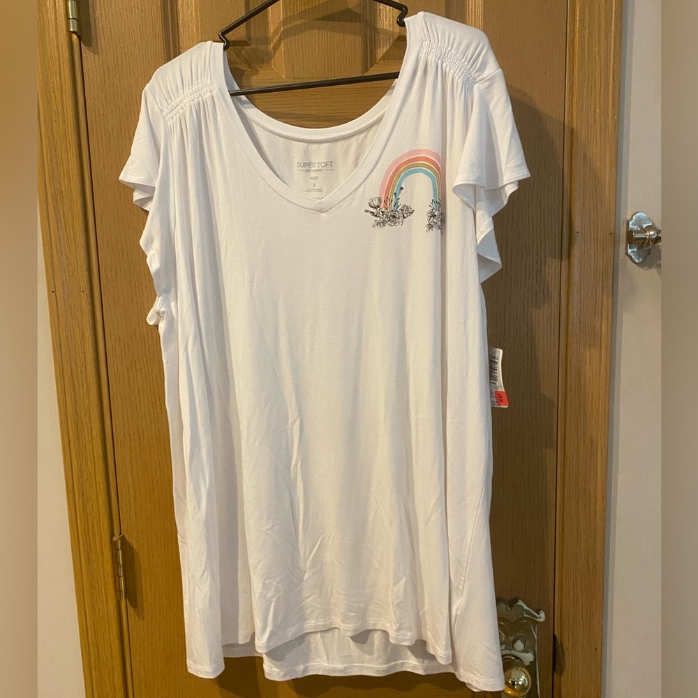 NWT 3X Torrid Classic Fit Flutter Sleeve Tee